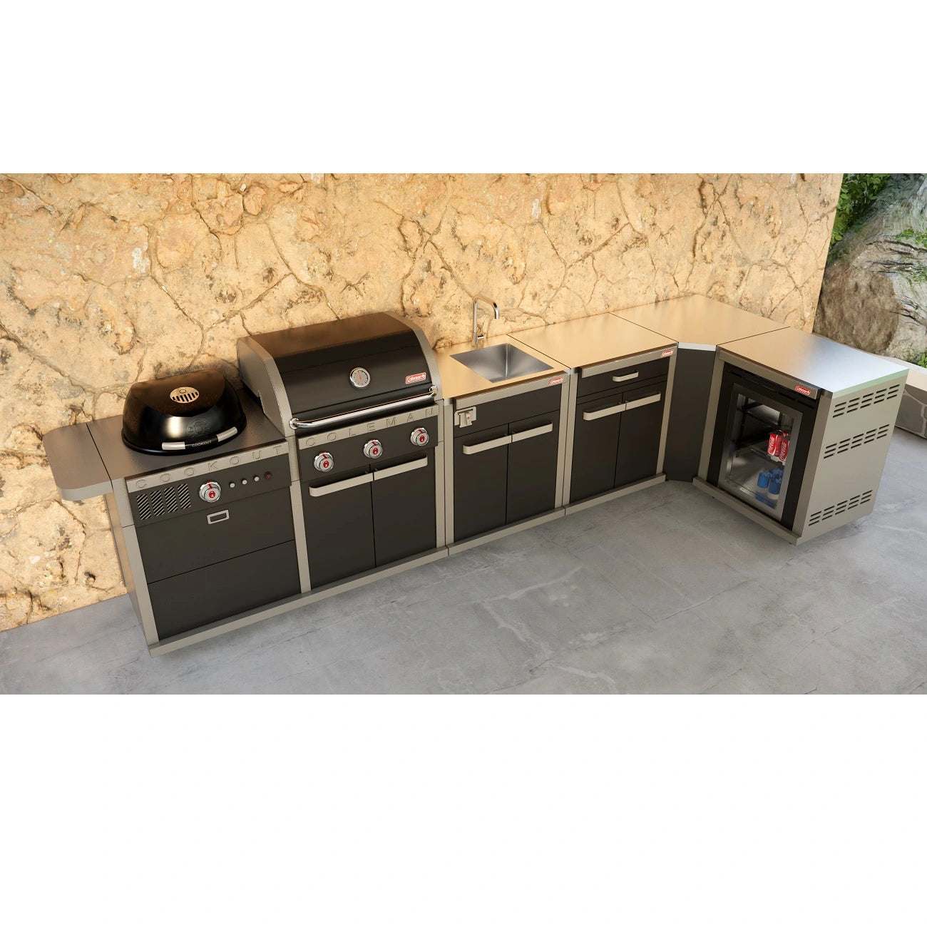 Coleman Revolution Dual Fuel 5-Module Outdoor Kitchen