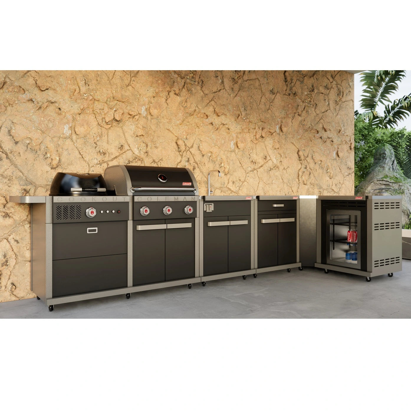 Coleman Revolution Dual Fuel 5-Module Outdoor Kitchen
