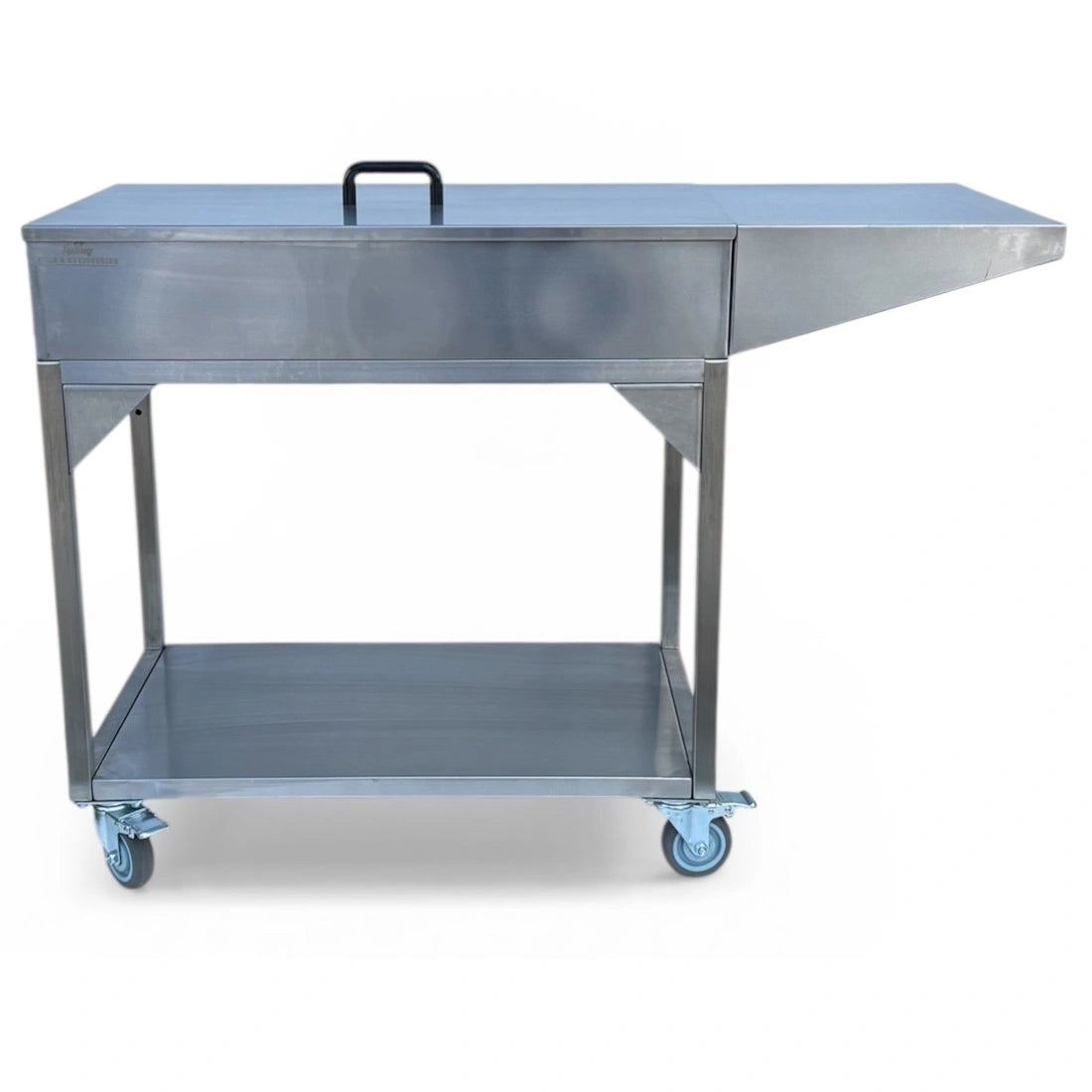 Family Barbecue HD commercial charcoal BBQ with stainless steel build and side bench