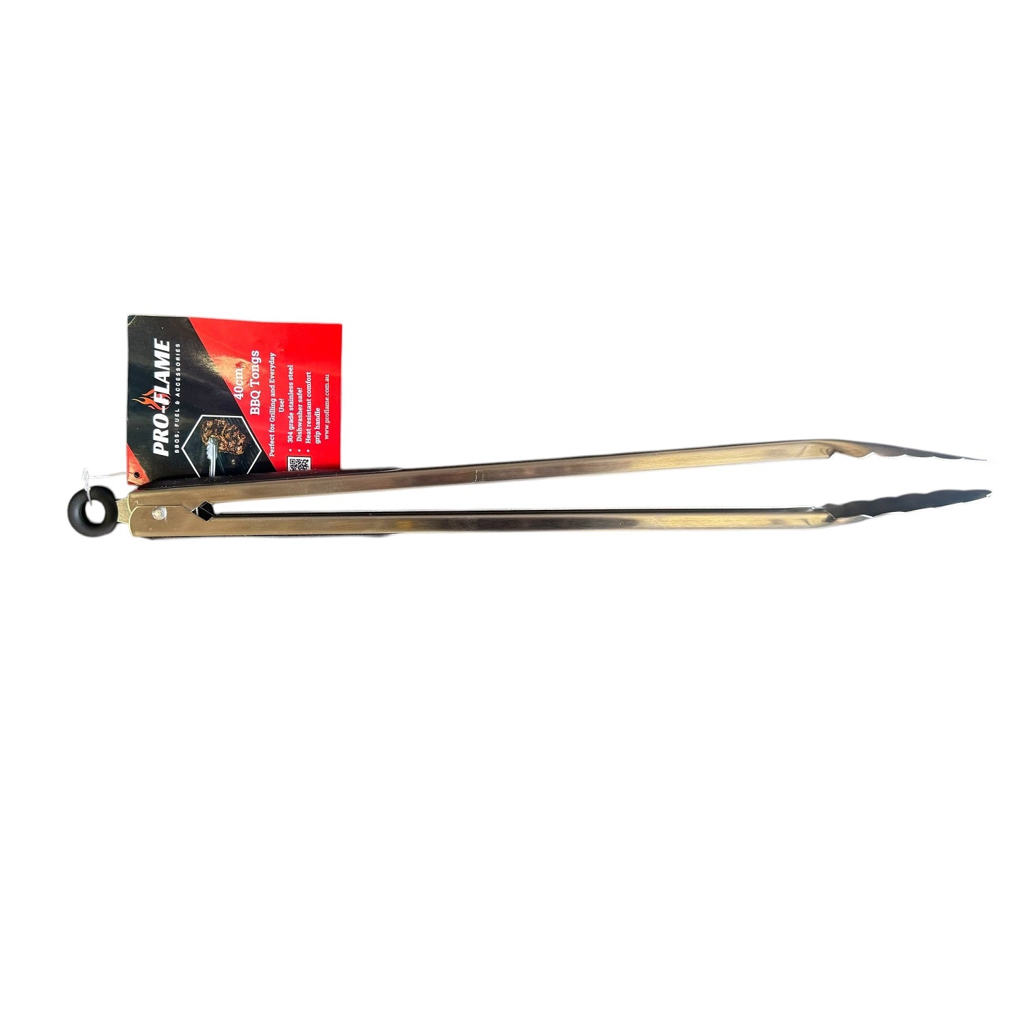 40cm Long Stainless Steel BBQ Tongs