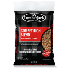 Lumberjack Competition Blend (maple, hickory, cherry) pellets 9.07 kg bag, front