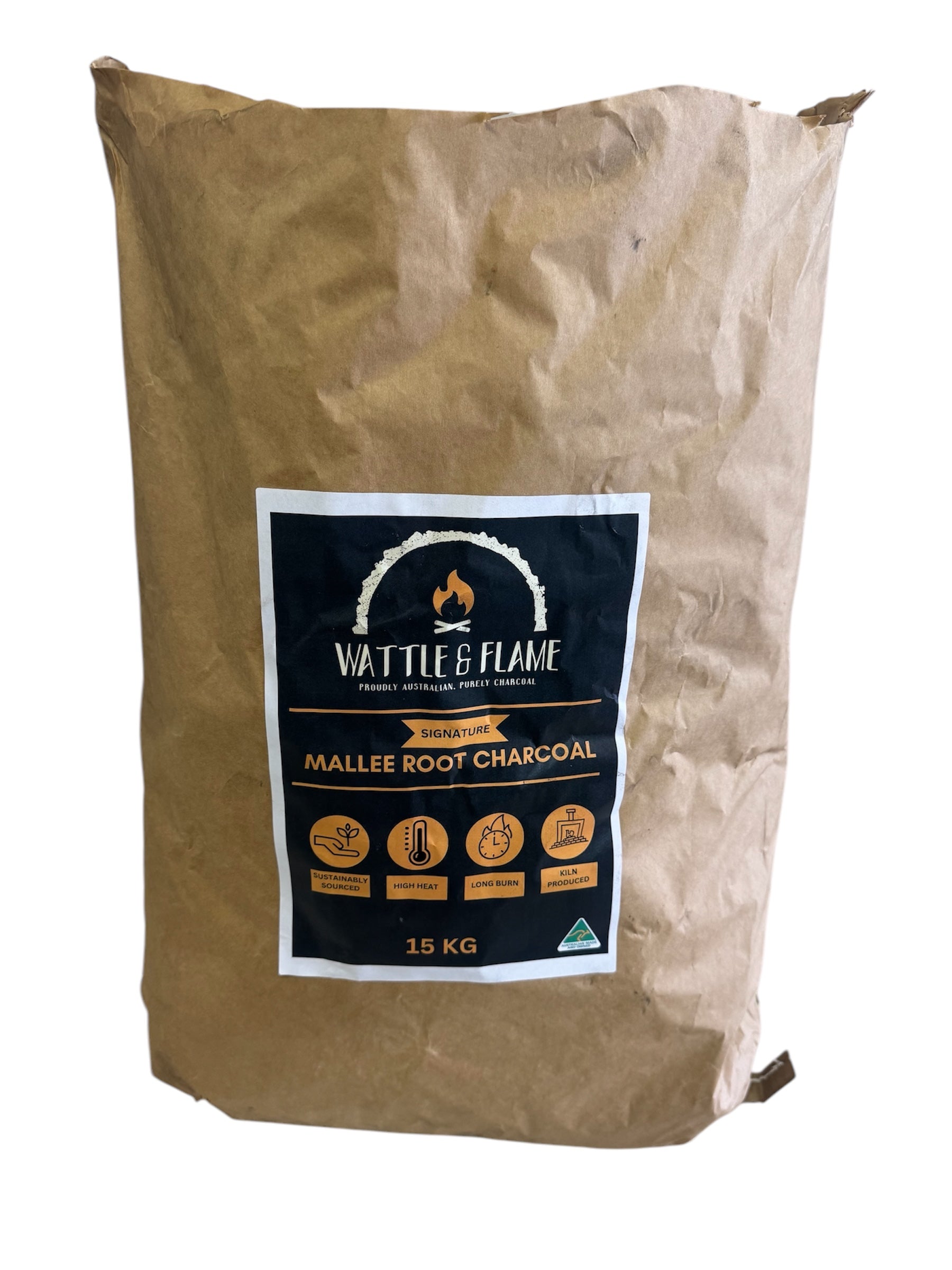 Signature Mallee Root Lump Charcoal 15kg Long-Burn BBQ Fuel