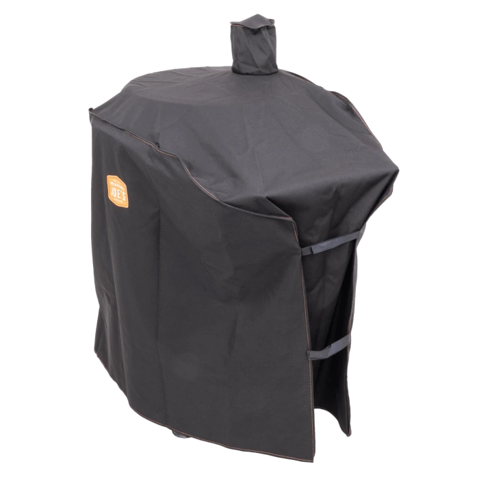 Oklahoma Joe’s Bronco Drum Smoker Cover shown from the rear side