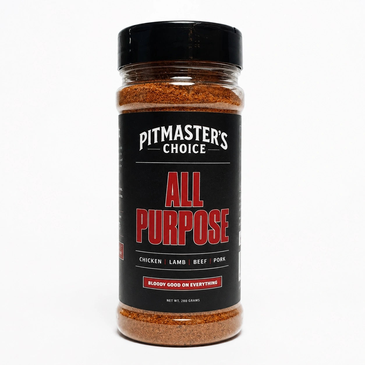 Pitmaster's Choice All-Purpose BBQ Seasoning 280g chicken and lamb rub front label