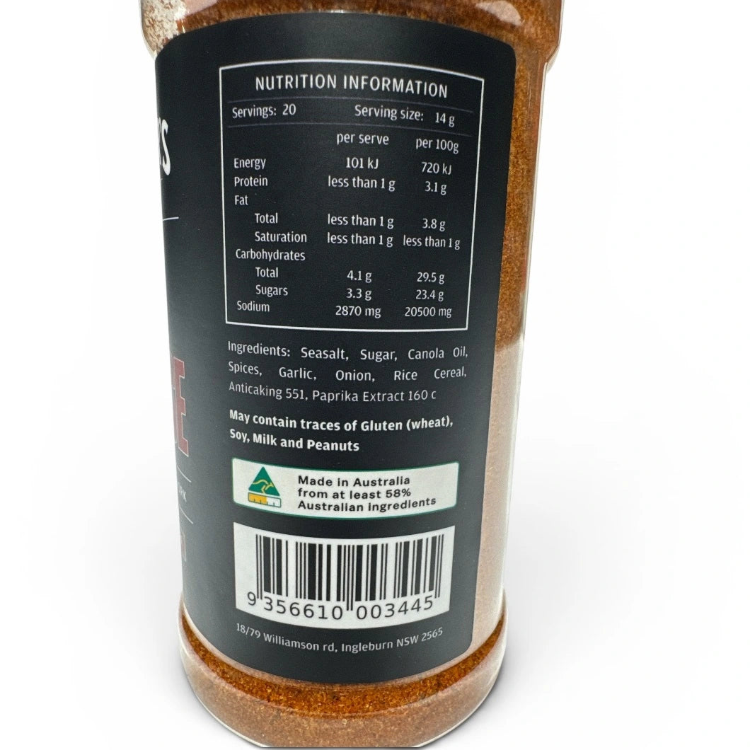 Pitmaster's Choice All-Purpose BBQ Seasoning ingredients nutrition information and allergen details