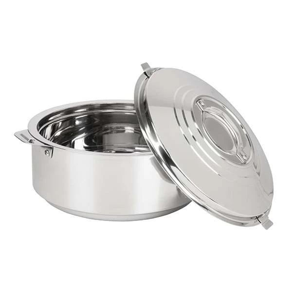 Pyrolux 8L stainless steel insulated food warmer with locking lid for transporting hot meals