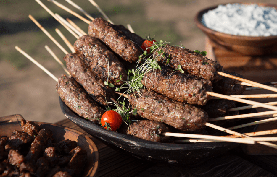 Grilled Aussie Lamb Koftas with Mint Yogurt Sauce - Sydney BBQs and Rotisseries