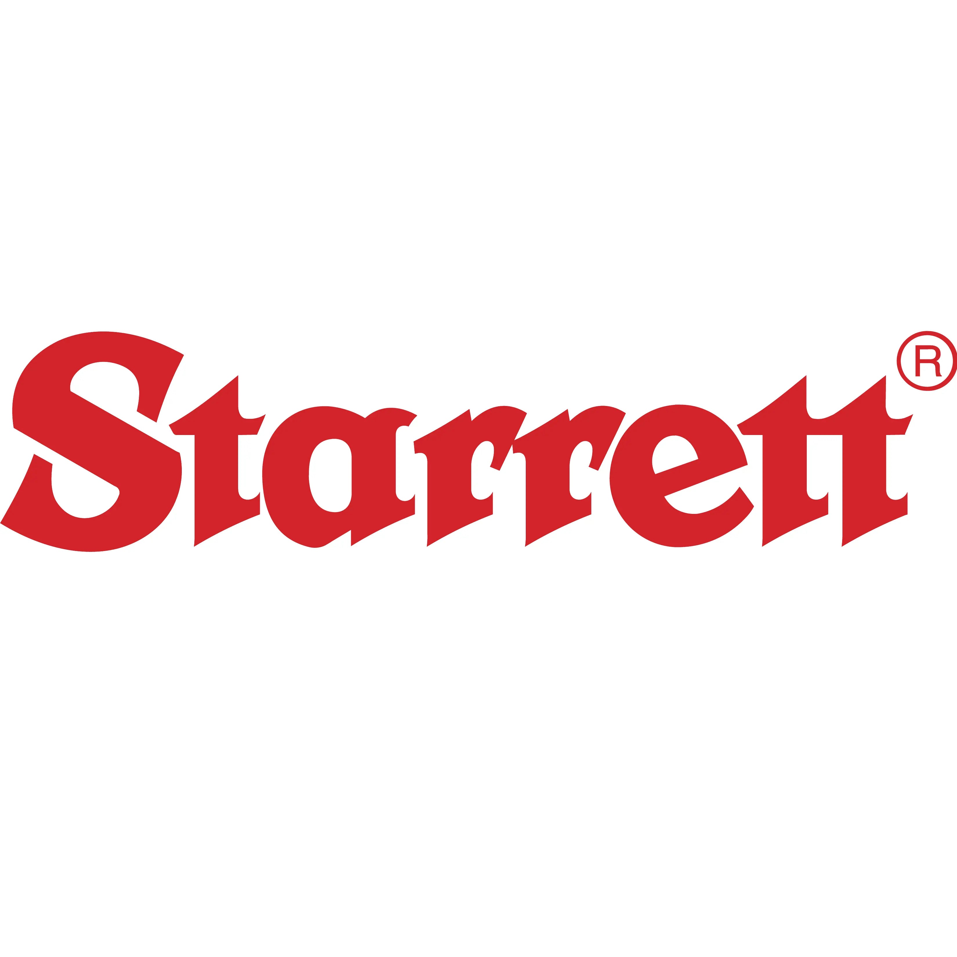 Starrett professional knives and cutting tools logo in red text on white background.