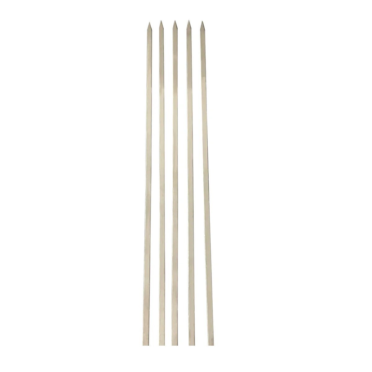 10mm Stainless Steel Flat Skewers (5 Pack) - Sydney BBQs and Rotisseries