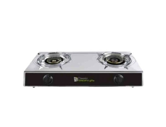 Stainless Steel Gas Stove Double Burner