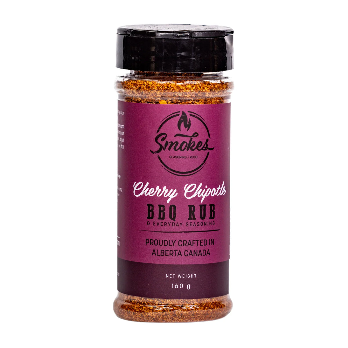 Smokes Cherry Chipotle BBQ Rub & Everyday Seasoning 160g shaker bottle