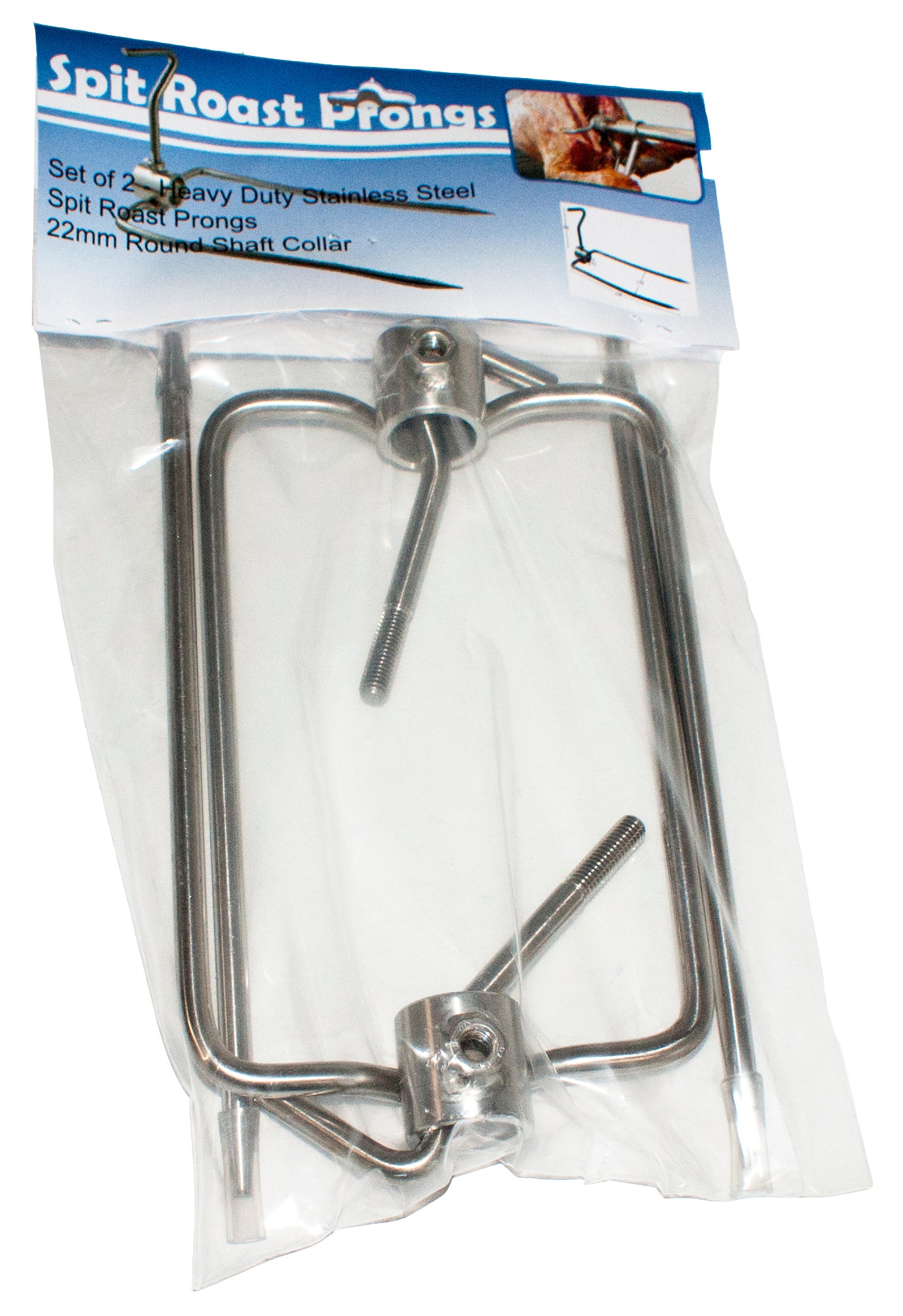 Outdoor Magic Spit Roast Prongs 22mm