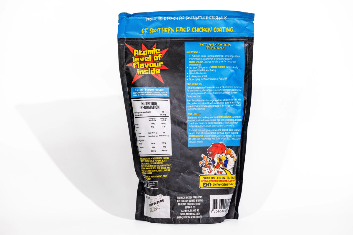 Atomic Chicken Gluten Friendly Original Southern Fried Chicken Coating - Sydney BBQs and Rotisseries