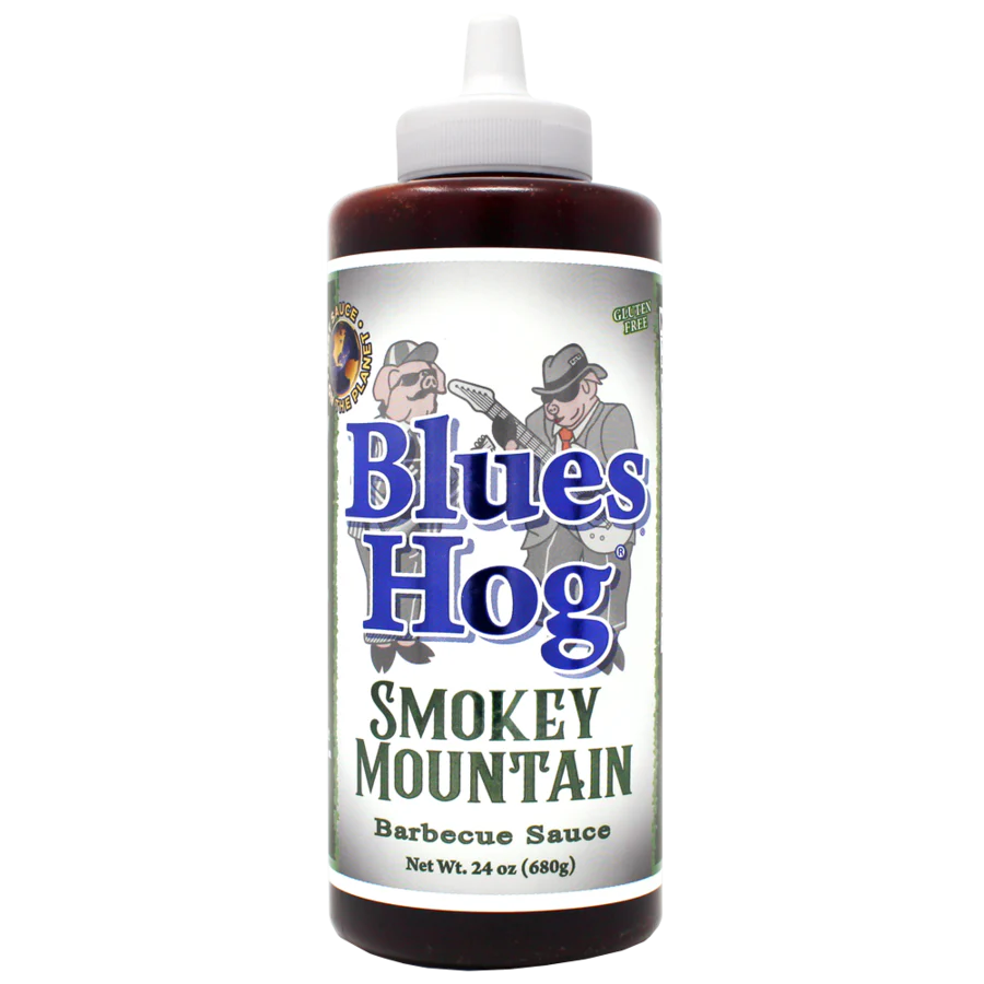 Blues Hog Smokey Mountain BBQ Sauce 680g front label sweet hickory barbecue sauce