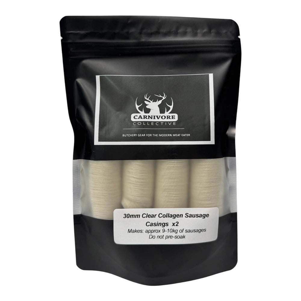 Carnivore Collective 30mm edible beef collagen sausage casings 2 pack