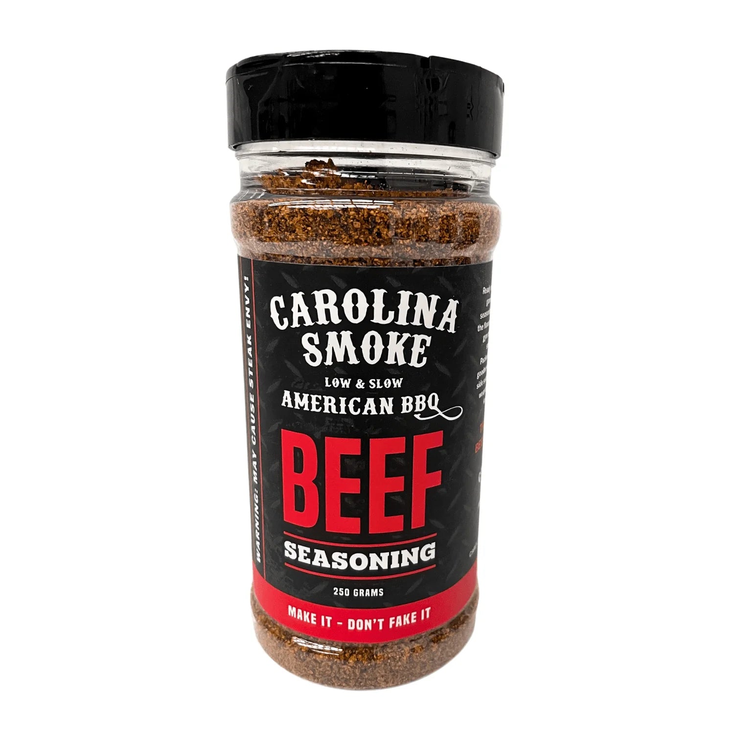 Carolina Smoke Beef Seasoning 250g jar front label