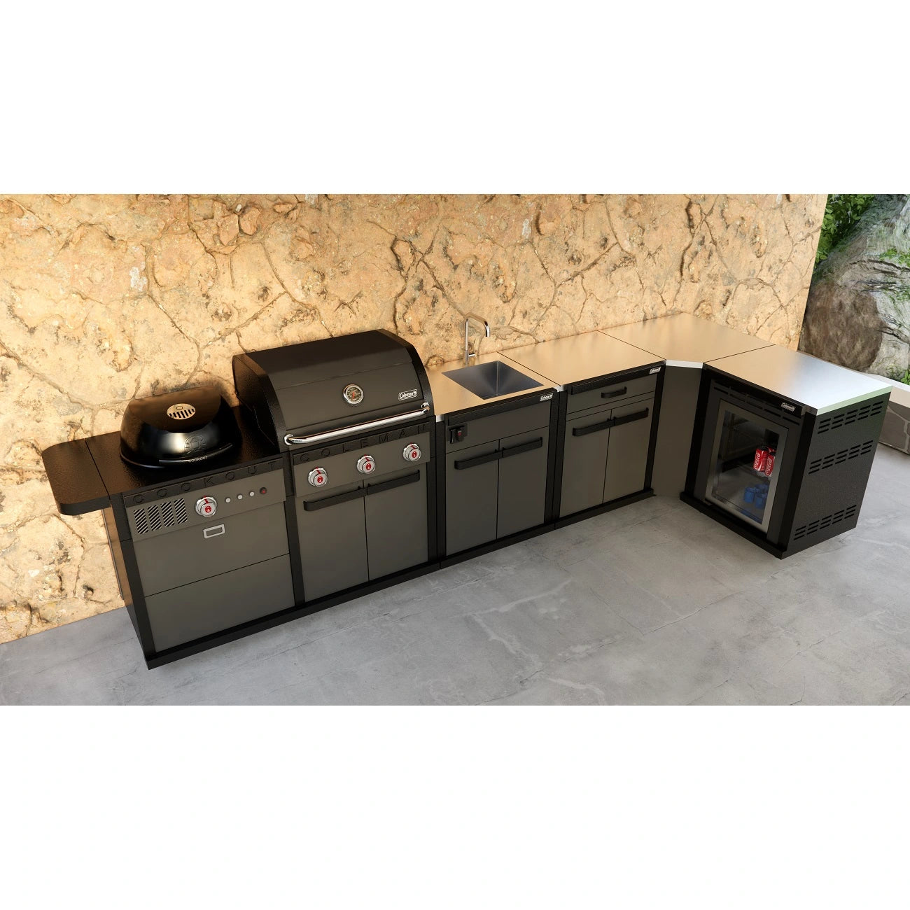Coleman Revolution Dual Fuel 5-Module Outdoor Kitchen