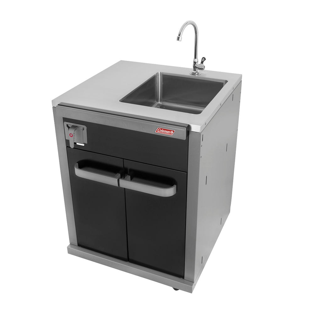 Coleman Modular Outdoor Kitchen Sink – Gloss Black Finish Unit