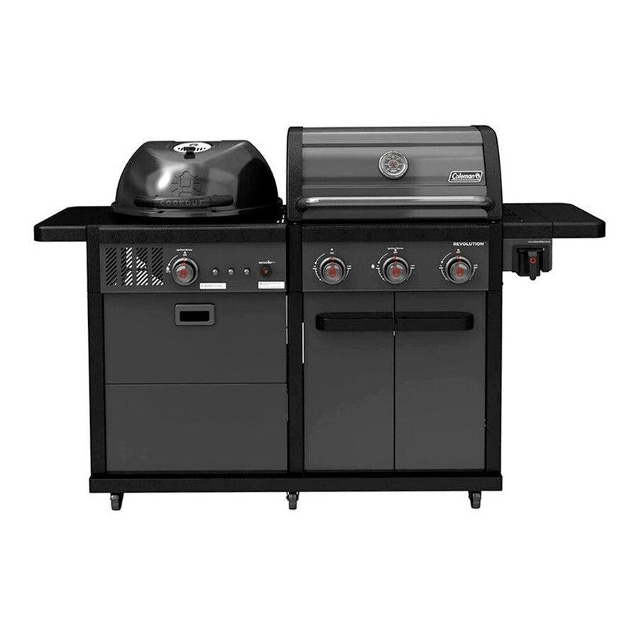 Coleman Revolution Dual Fuel Black Matte BBQ - Sydney BBQs and Rotisseries