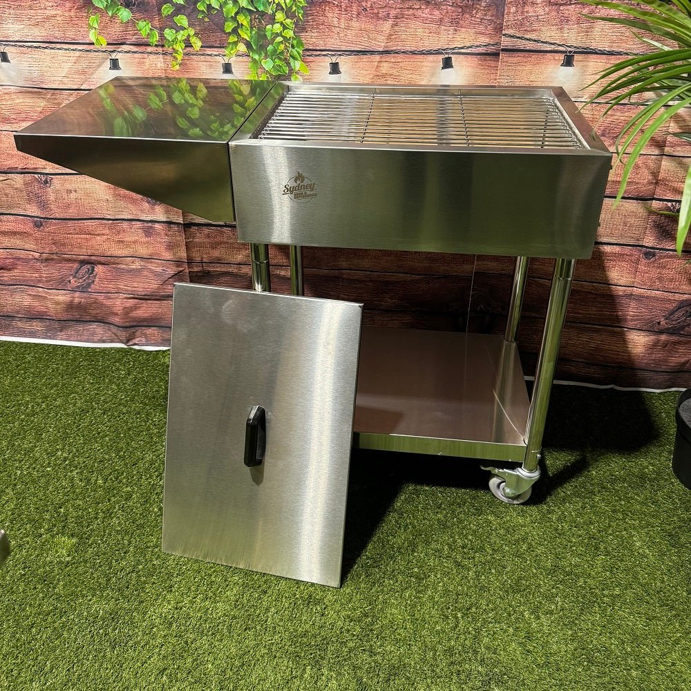 Compact Stainless Steel Charcoal Grill - Sydney BBQs and Rotisseries