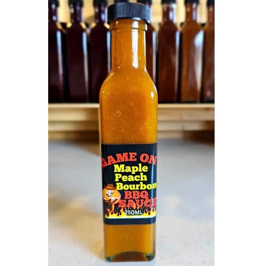 Game On Maple Peach Bourbon BBQ Sauce - Sydney BBQs and Rotisseries