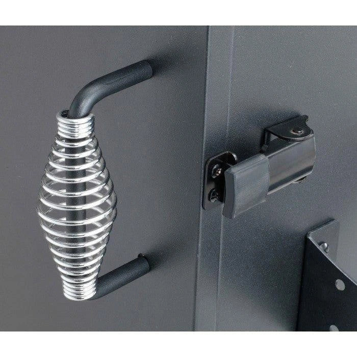 Hark 2 Door Gas Smoker spring handle and door latch detail