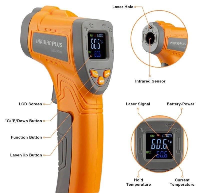 INKBIRD Infrared Thermometer INK - IFT01 - Sydney BBQs and Rotisseries