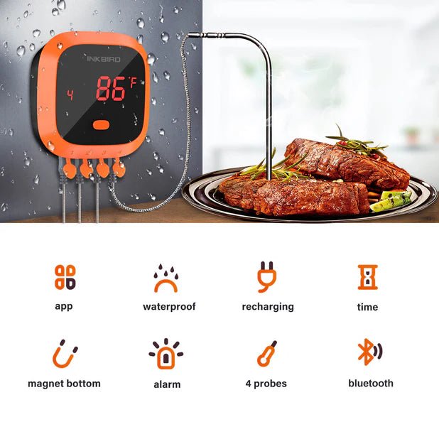 INKBIRD Waterproof Grill Thermometer IBT - 4XC - Sydney BBQs and Rotisseries