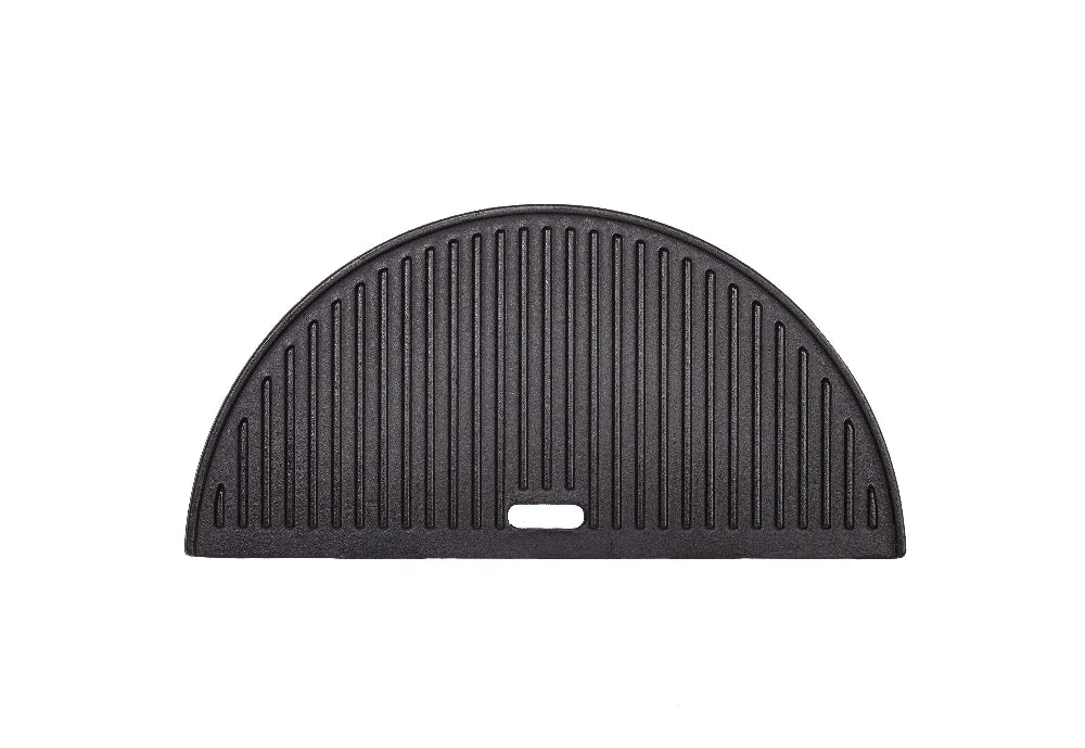 Ribbed side of the Kamado Joe half moon cast iron griddle