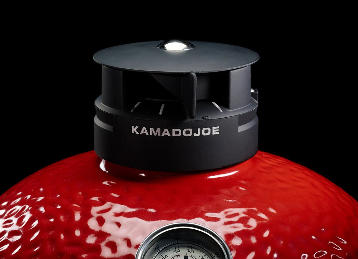 Kamado Joe Classic Joe II Kontrol Tower top vent for airflow and temperature control