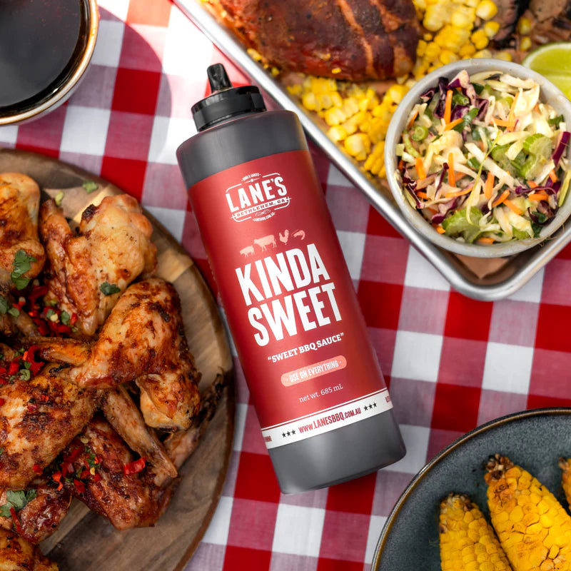 Lane’s Kinda Sweet Sauce 285mL – Sweet BBQ Sauce with Tangy Finish