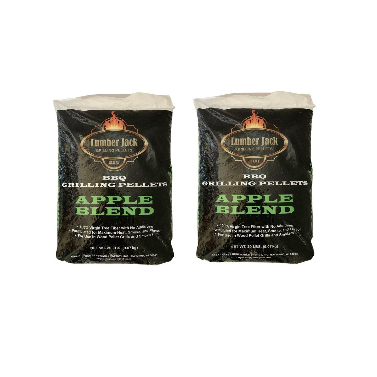 Lumberjack Smoking Pellets 9kg | Apple Blend x 2 - Sydney BBQs and Rotisseries