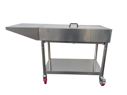 stainless steel bbq front view