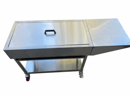 stainless steel bbq with lid