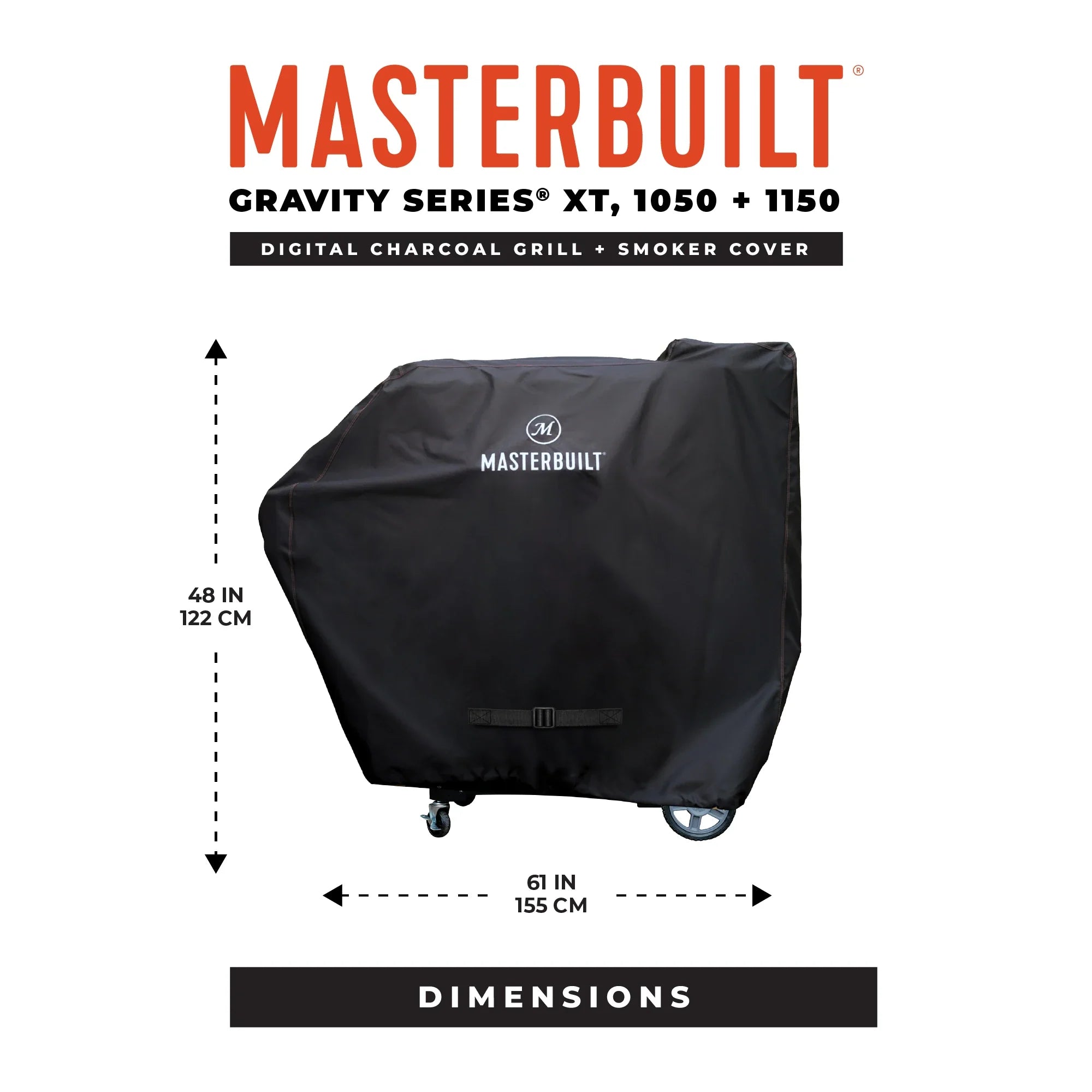 Masterbuilt Gravity Series 1150 BBQ cover dimensions and compatibility information