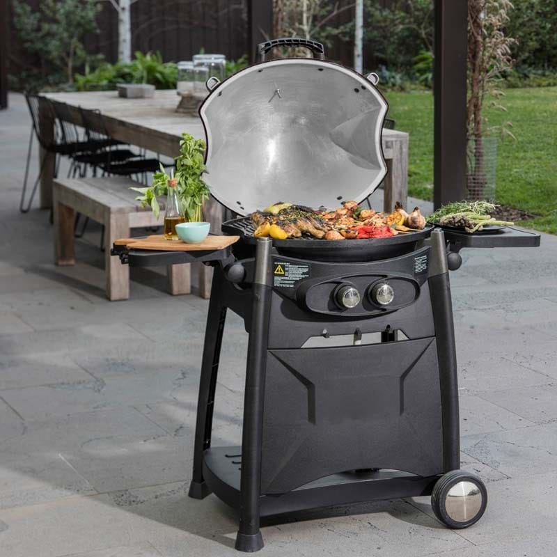 Odyssey 2 Burner Trolley BBQ - Black - Sydney BBQs and Rotisseries