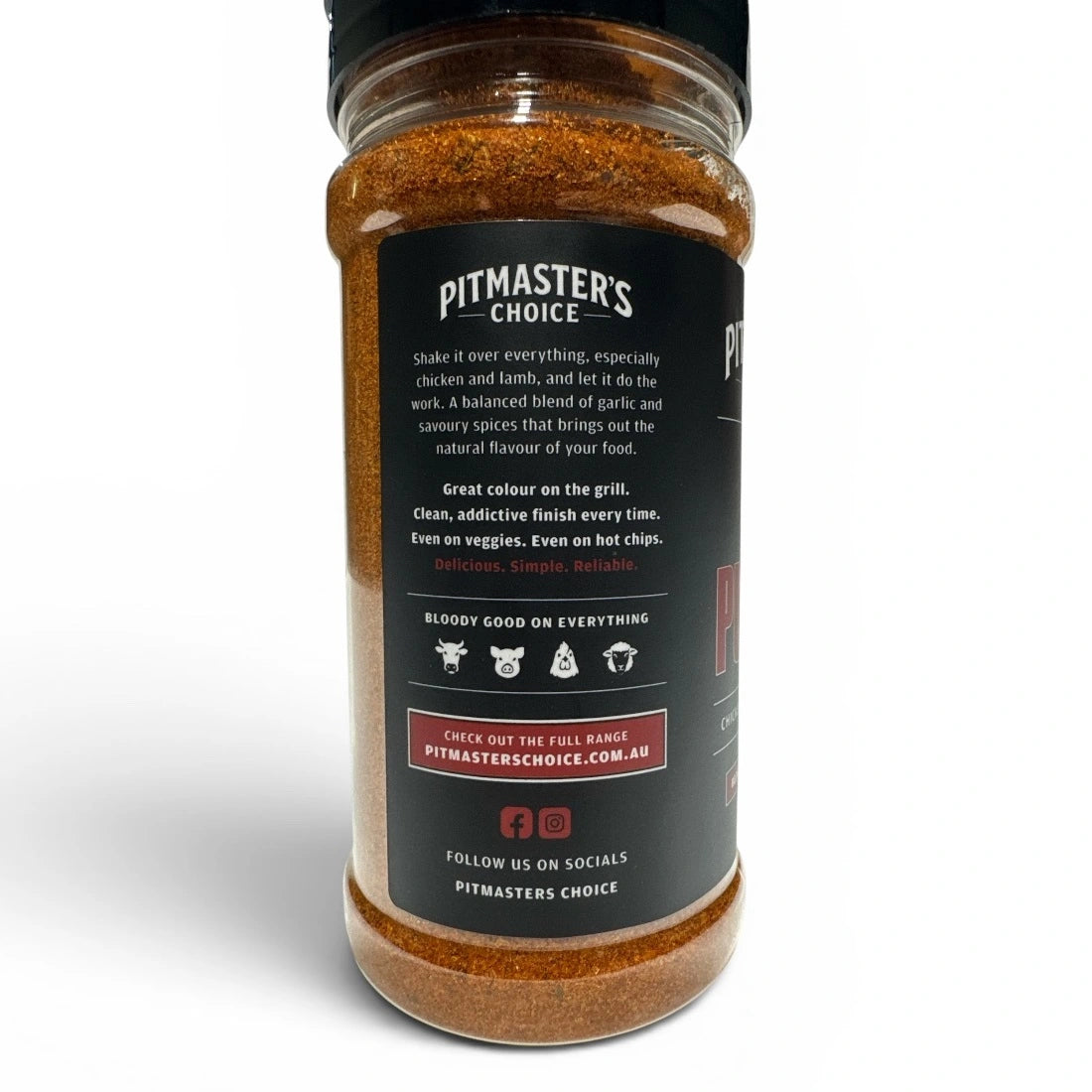 Pitmaster's Choice All-Purpose BBQ Seasoning garlic and savoury BBQ rub for chicken lamb beef and pork