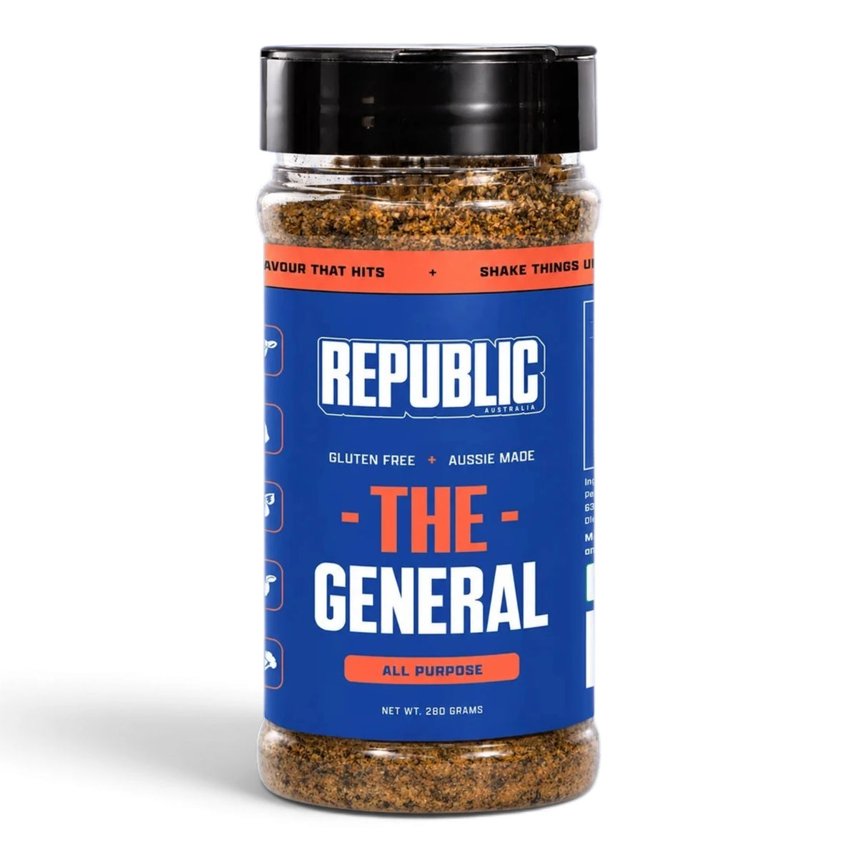 Republic The General All Purpose Seasoning jar on a white background