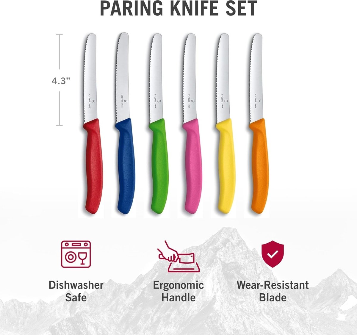 Victorinox Swiss Classic Tomato and Table Multi Colour Knife Set - Sydney BBQs and Rotisseries